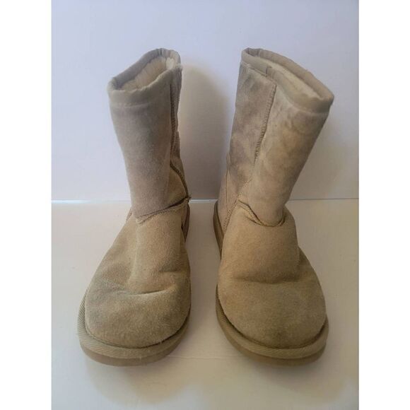Emu Ridge Women's Tan Suede Snow Pull-on Winter Boots Size 7 - Picture 1 of 7